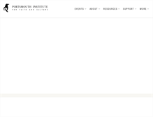 Tablet Screenshot of portsmouthinstitute.org
